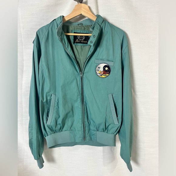 Aberdeen Jackets & Blazers - Vintage Aberdeen Embroidered Bomber Jacket Streetwear Women’s Size L